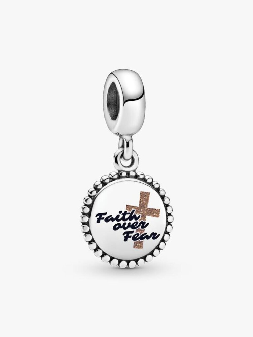Pandora Faith over fear Dangle Charm